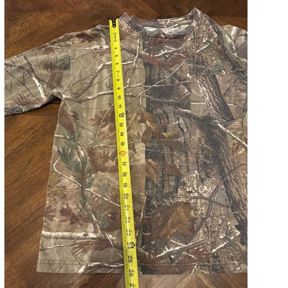 Wrangler Pro Gear Men's Long Sleeve Camo T-Shirt Hunting Outdoor Size L |Q1 - Picture 4 of 5